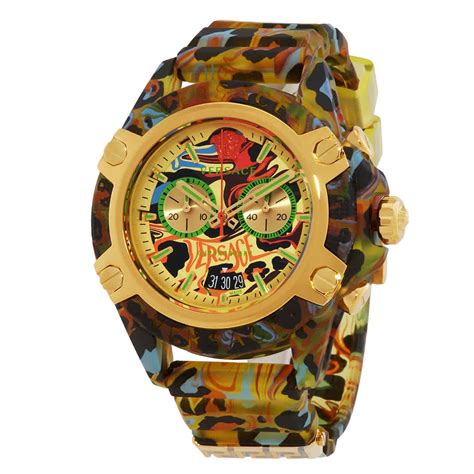 Versace Icon Active Chronograph Quartz Yellow 